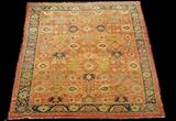 lot 305: Room Size Mahal Carpet
 11' 4" x 12' 9" circa 1910