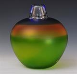 lot 273: Kosta Art Glass Vase
 12 1/2" high signed with paper label and etched on base