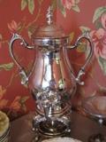 Silver-plate coffee urn