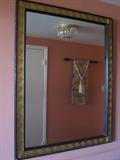 Wall mirror decorated with Greek Key border