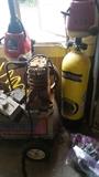 scuba tank, air compressor