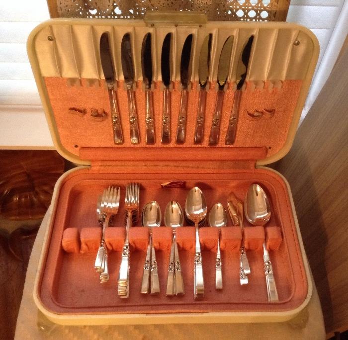Another set of silver plate flatware by Community -    also service for 8 (total of 53 pieces)