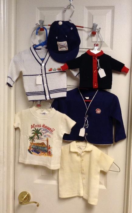 Adorable baby clothes including vintage "Aloha Hawaii" t-shirt