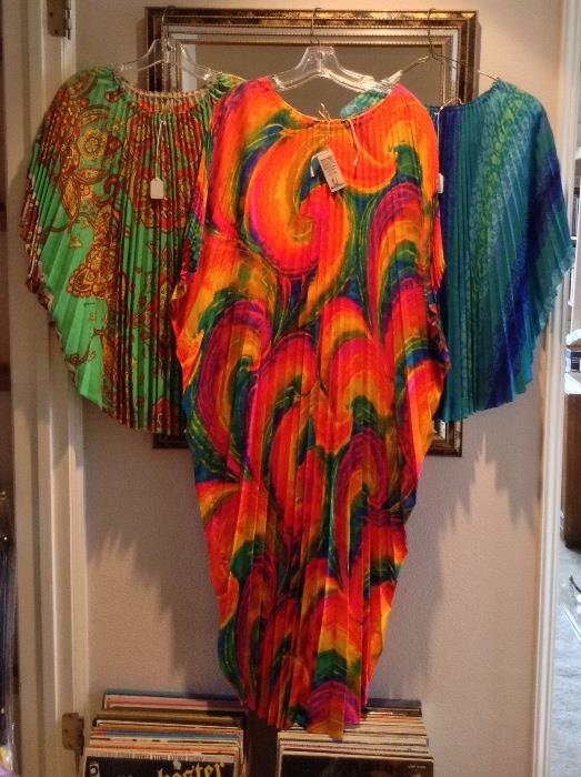 Amazing psychedelic pleated tops by Greenecastle