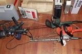 Just a few of the hedge trimmers and drills
