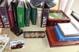 Coin collector cases and binders
