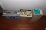 Craftsman router table, McCulloch chainsaw, Craftsman 7-in disc sander. All never been opened