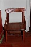 Handcrafted wooden 1920-1930s child's chair