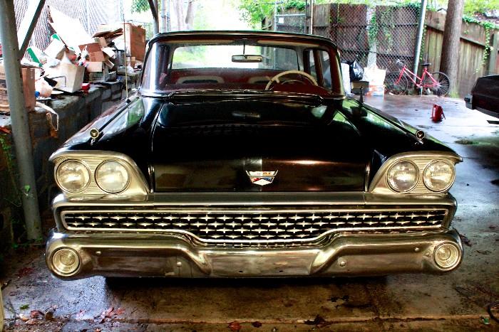 One of many cars for sale: 1959 Ford Fairlane 500 Galaxie - One owner car - all original - black with red & black interior