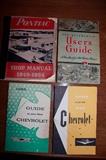 Pontiac 1949-1954 Shop Manual, Pontiac 1941 Users Guide, Chevrolet 1955 Guide, Chevrolet 1959 Guide