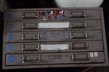 Vintage tool crate with 5 drawers