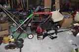 Lawn mowers, edgers, trimmers galore