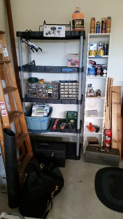 Some of the items in the garage