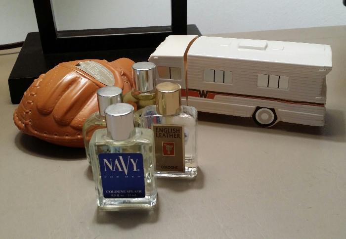 Men's cologne, including, but not limited to..the fabulous Avon Winnebago!! Heck yes!