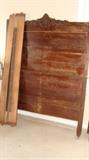 Vintage Tall Full Size Headboard and Footboard (extenders to lengthen size of bed)