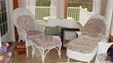 Sample of wicker pieces available--also matching Settee and Coffee Table