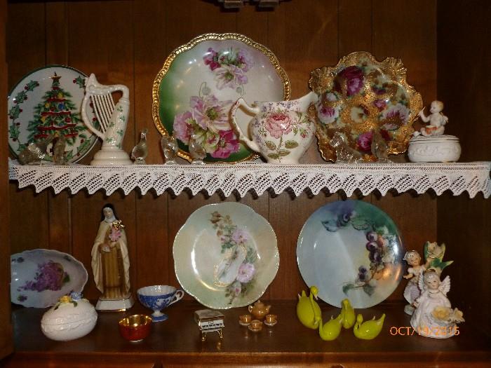 Some of the many decorative collectibles