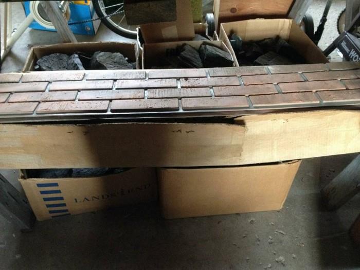 Box of Faux brick panels