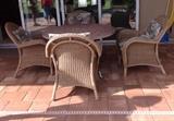 Wicker patio set