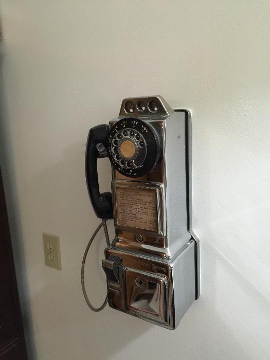 antique pay phone