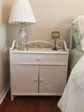 Antique wicker night stand