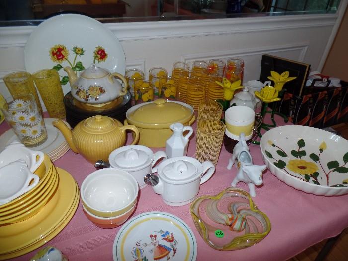 Lots and Lots of dishes and kitchen ware. More then we can take pictures of.