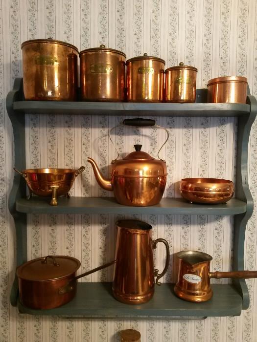 copper kitchen items