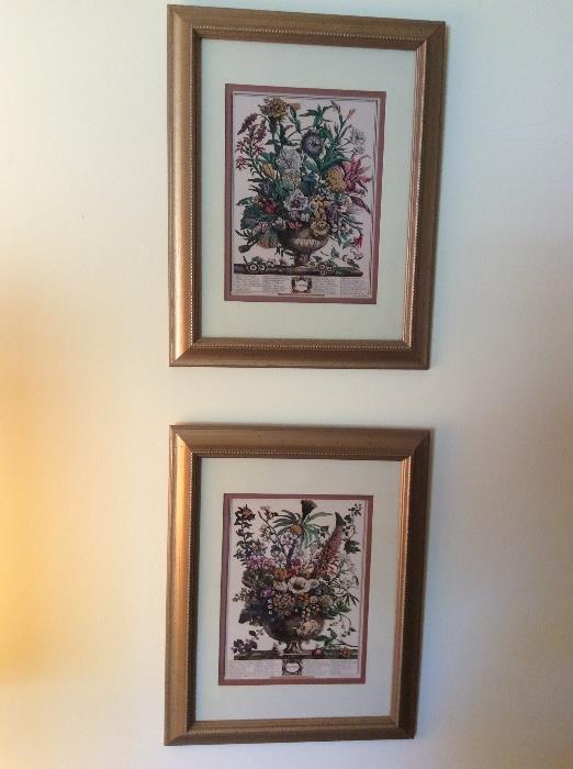 Framed Floral art prints