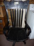 Antique rolling desk chair