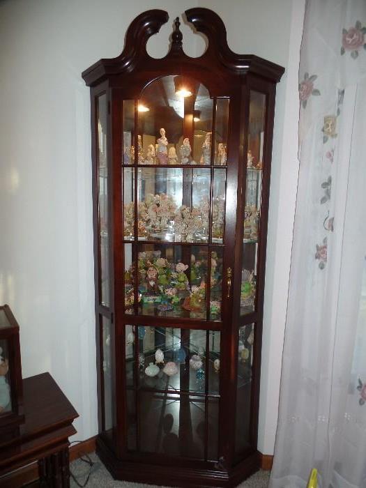 Lighted Curio Cabinet-and all inside