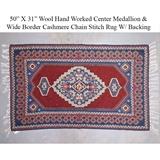 Cashmere Chain Stitch Accent Rug