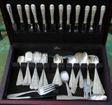 S. Kirk and Sons Repousse sterling flatware, 8 + placesettings
Plus other sterling flatware