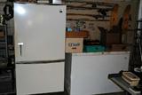 GE refrigerator/ freezer and GE stand alone freezer