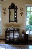 Block front Chippendale style chest by Pennsylvania House, Ornate mirror