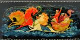 Russian Lacquered Handpainted Troika Box