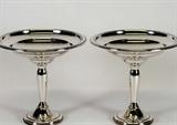 Pair of Sterling Compotes