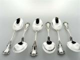 Set of Six Gorham Sterling Silver Teaspoons, Cambridge Pattern