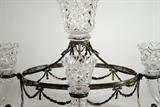 Elegant Silver Plate Four-Vase Epergne