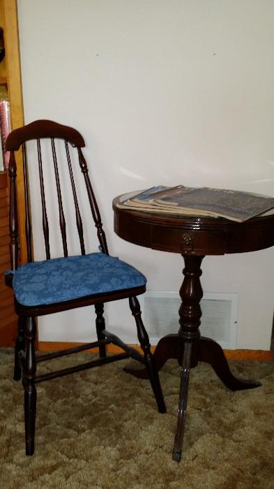Great Shaker style chair & antique table