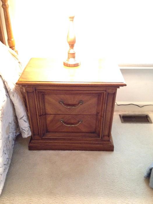 One of two matching Thomasville end tables