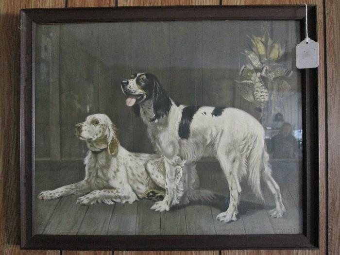 Alexander Pope framed dog print