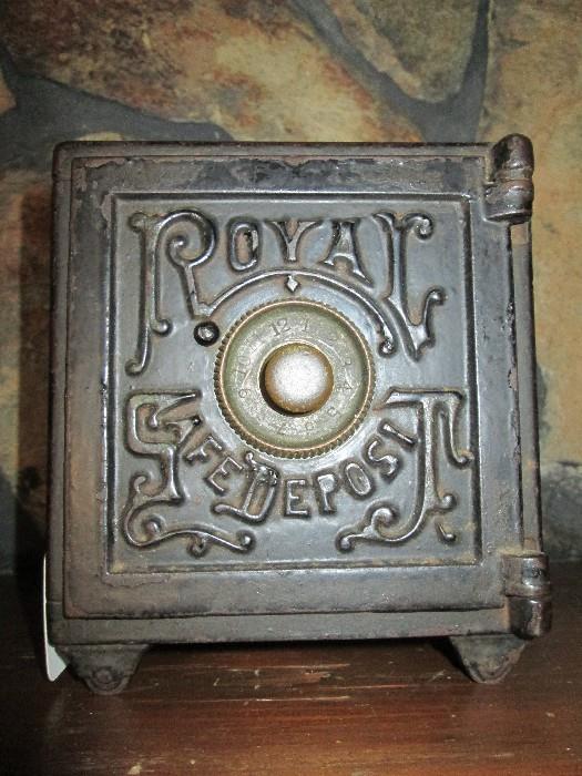 Royal Safe Deposit cast iron bank