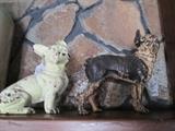 cast iron Boston Terrier door stops