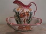 John Humphreys Park Pottery Turnstall English wash stand bowl with pitcher
