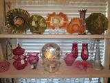 Vintage art glass & porcelain
