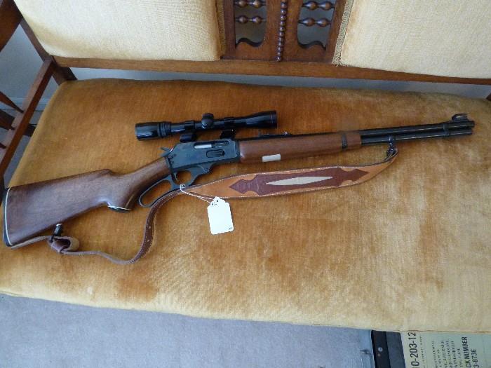 2} Marlin 35 ca. Lever Action w/Simmons Scope Model 336CS