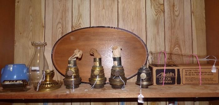 Aladdin kerosene lamp parts & chimney
