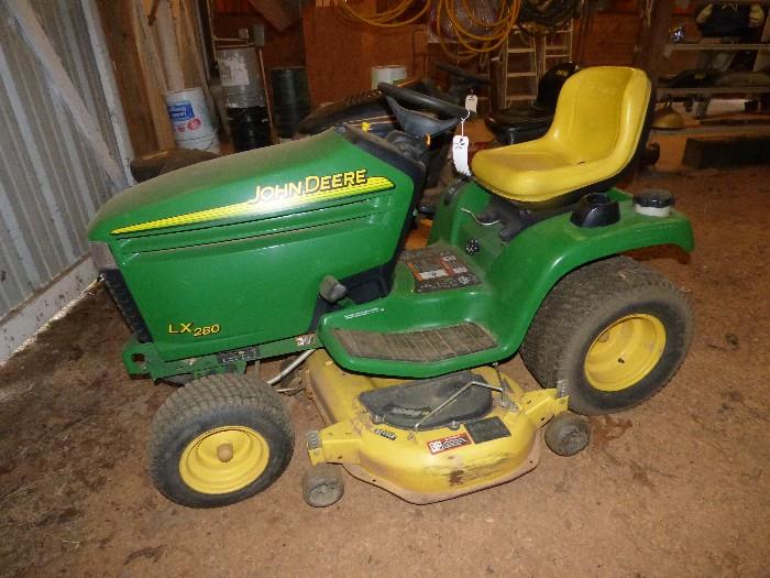 We are accepting bids on this John Deere LX280 mower starting at $1400.  332.5 hrs. 