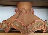 vintage ruffled lamp shade