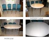 retro chairs and talbe